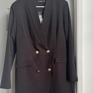 PrettyLittleThing black blazer dress